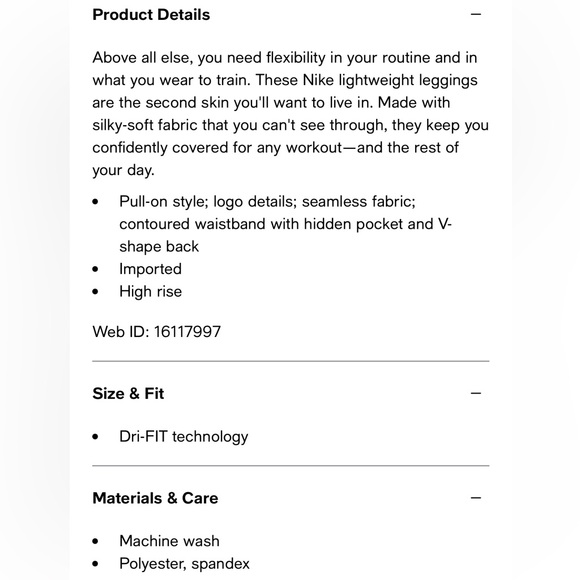 New Nike high-rise dry fit running leggings - Picture 2 of 7